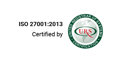 ISO 27001:2013 Certified by the United Registrar of Systems