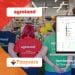 Visual announcing the partnership between Agroland and Finqware, highlighting FinqTreasury used to automate treasury management.