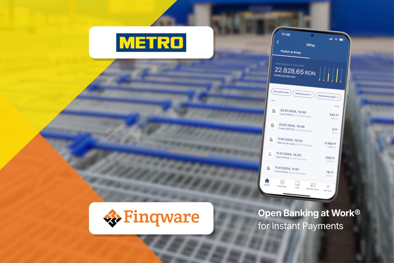 Finqware and METRO Romania Announce Partnership to Enable Account-to-Account Payments via Open Banking Technology