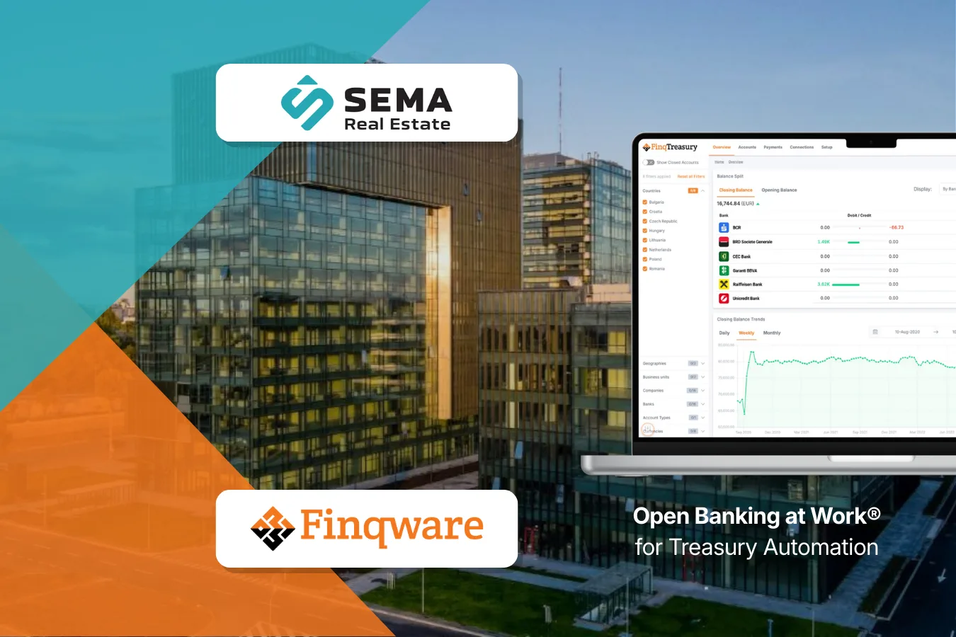 Sema Real Estate Automates Financial Operations with Finqware and Implements the FinqTreasury Platform