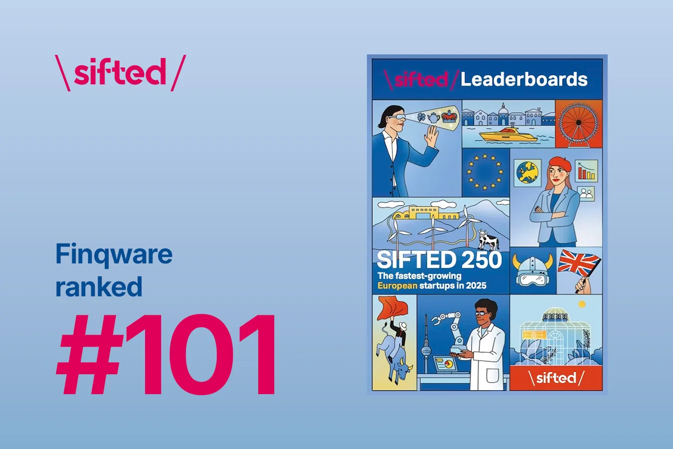 Finqware Ranked in the Sifted 250 – Europe’s Fastest-Growing Startups of 2025