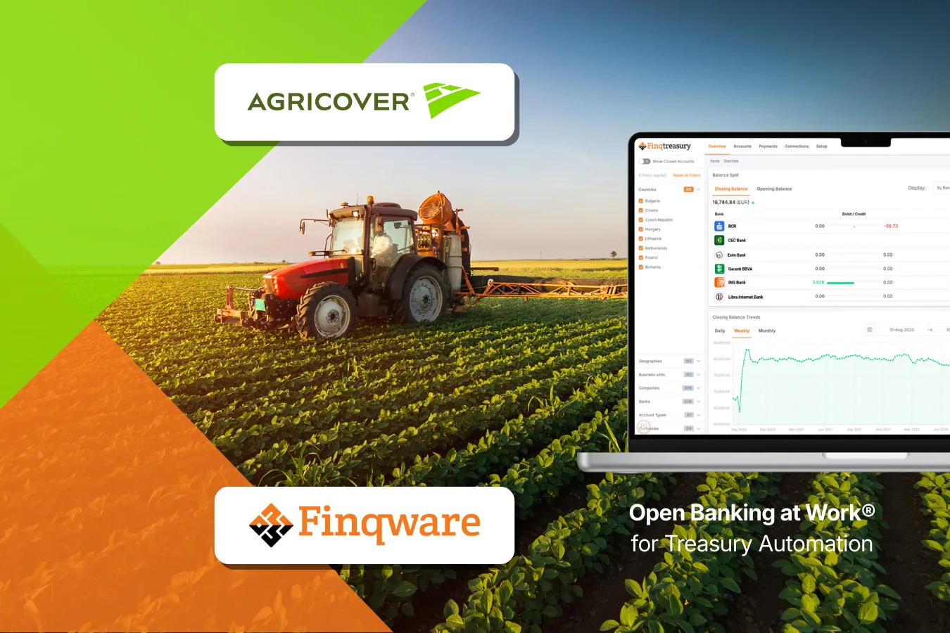Agricover Credit chooses Finqware to automate treasury management