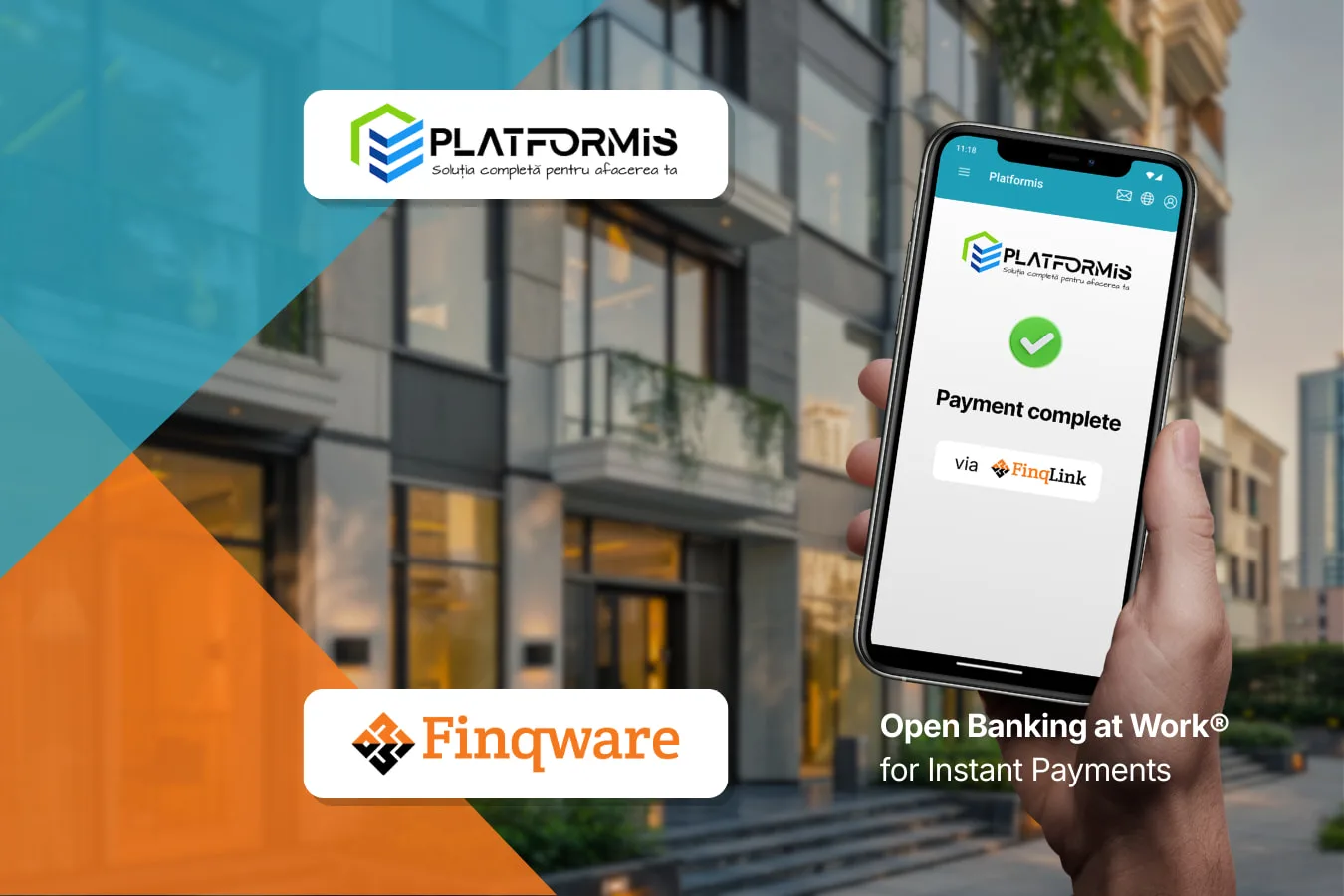 Platformis integrates FinqLink, a PayByBank method for maintenance fee payments